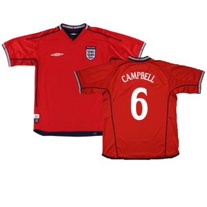 England 2002-04 Away Shirt (Very Good) (Campbell 6)_0