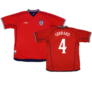 England 2002-04 Away Shirt (2XL) (Very Good) (GERRARD 4)_0