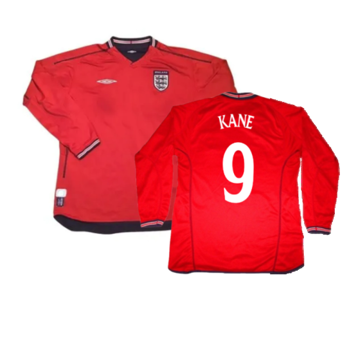 England 2002-04 Long Sleeve Away Shirt (S) (Very Good) (KANE 9)