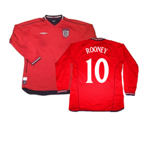 England 2006-08 Long Sleeve Away Shirt (Excellent) (ROONEY 10)_0