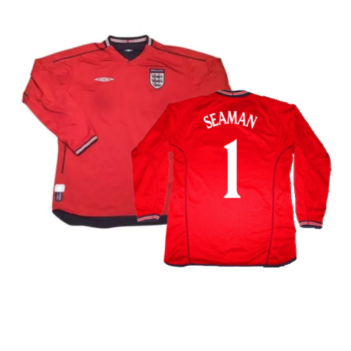 England 2002-04 Long Sleeve Away Shirt (S) (Very Good) (SEAMAN 1)