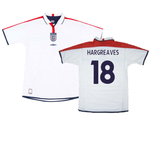 England 2003-05 Home Shirt (XL) (Mint) (Hargreaves 18)_0