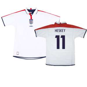 England 2003-05 Home Shirt (XL) (Very Good) (Heskey 11)_0