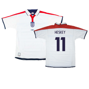England 2003-05 Home Shirt (XL) (Fair) (Heskey 11)_0