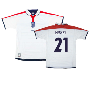 England 2003-05 Home Shirt (XL) (Fair) (Heskey 21)_0