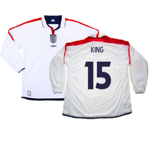 England 2003-05 Home L/S Shirt (M) (Excellent) (King 15)_0