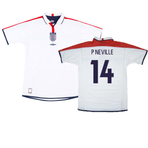 England 2003-05 Home Shirt (XL) (Very Good) (P Neville 14)_0