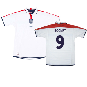 England 2003-05 Home Shirt (XL) (Mint) (Rooney 9)_0
