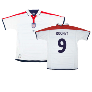 England 2003-05 Home Shirt (S) (Very Good) (Rooney 9)_0