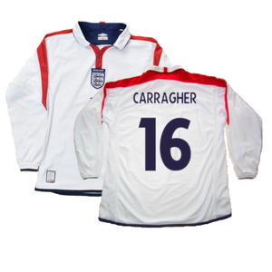 England 2003-05 Long Sleeved Home Shirt (L) (Excellent) (Carragher 16)_0