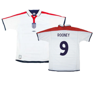 England 2003-05 Home Shirt (XL) (Excellent) (Rooney 9)_0