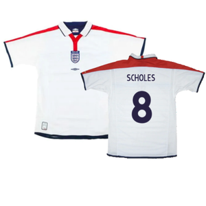 England 2003-05 Home Shirt (XL) (Excellent) (Scholes 8)_0