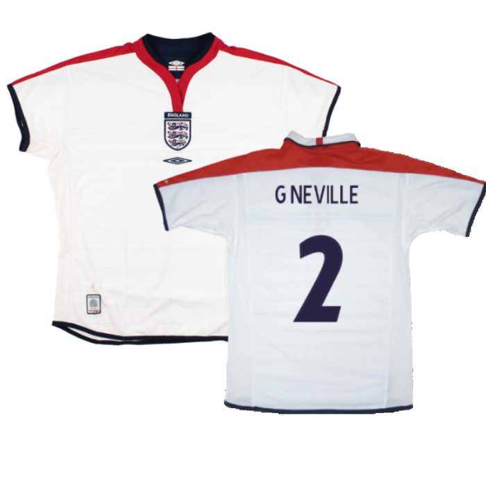 England 2003-05 Home Shirt (Women\\\'s 16) (Excellent) (G Neville 2)