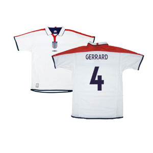 England 2004-05 Home Shirt (Good) (Gerrard 4)_0