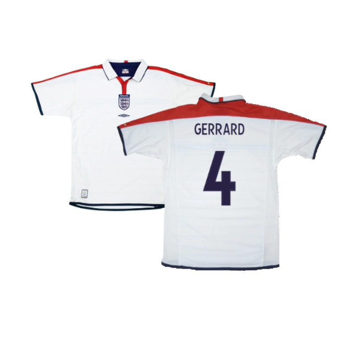 England 2004-05 Home Shirt (Good) (Gerrard 4)