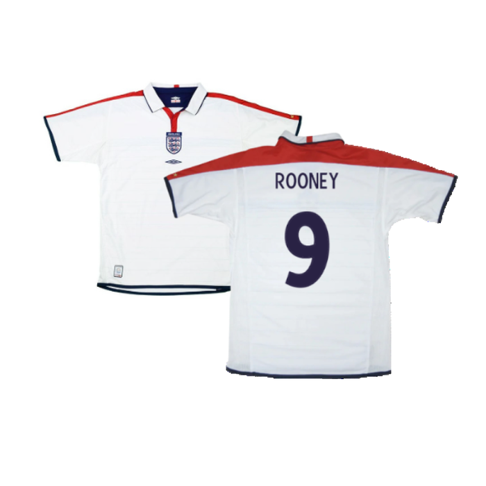 England 2003-05 Home Shirt (L) (Excellent) (Rooney 9)