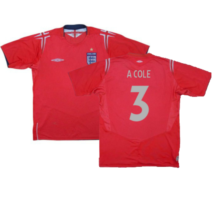 England 2004-06 Away Shirt (XXL) (Excellent) (A Cole 3)