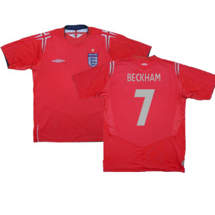 England 2004-2006 Away Shirt (Excellent) (Beckham 7)