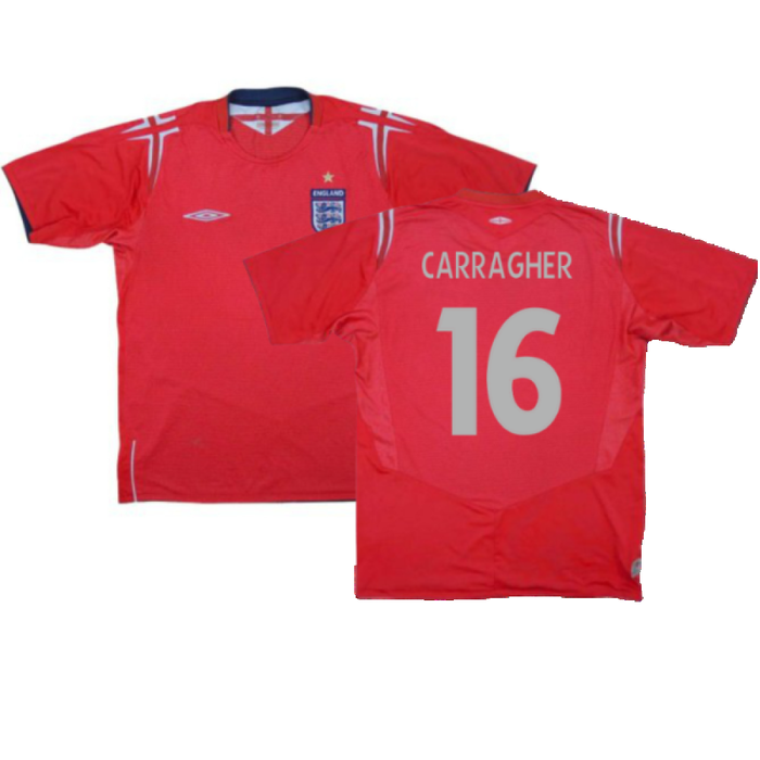 England 2004-06 Away (S) (Fair) (Carragher 16)