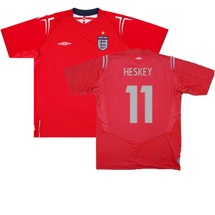 England 2004-06 Away Shirt (XXL) (Excellent) (Heskey 11)