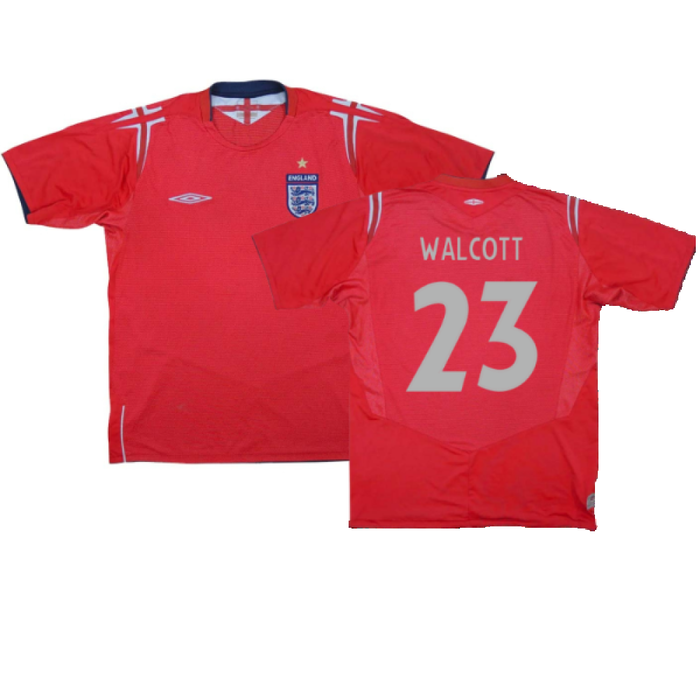 England 2004-06 Away Shirt (L) (Excellent) (WALCOTT 23)