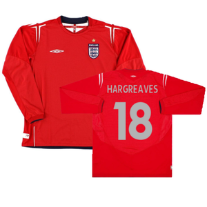 England 2004-2006 Long Sleeve Away Shirt (L) (Excellent) (Hargreaves 18)_0