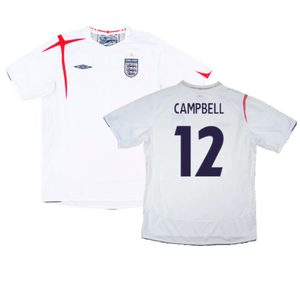 England 2005-07 Home Shirt (XXL) (Excellent) (CAMPBELL 12)_0