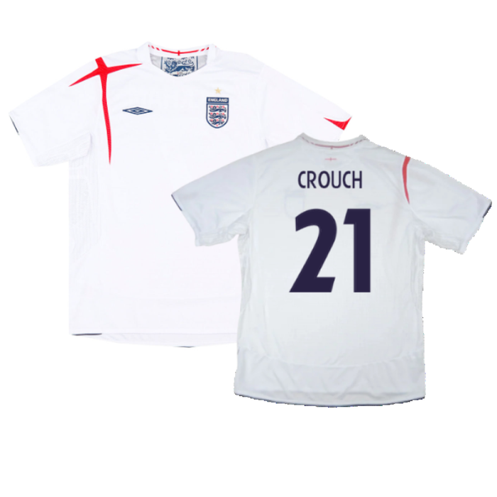 England 2005-07 Home Shirt (XXL) (Excellent) (CROUCH 21)