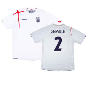 England 2005-07 Home Shirt (XXL) (Excellent) (G NEVILLE 2)_0