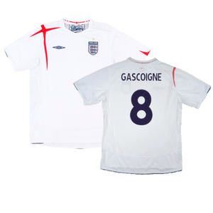 England 2005-07 Home Shirt (L) (Fair) (GASCOIGNE 8)_0