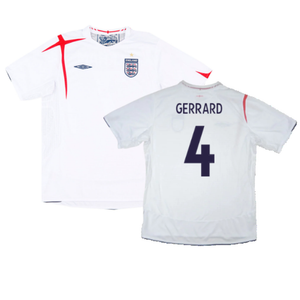 England 2005-07 Home Shirt (L) (Fair) (GERRARD 4)_0