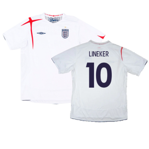 England 2005-07 Home Shirt (L) (Fair) (LINEKER 10)_0