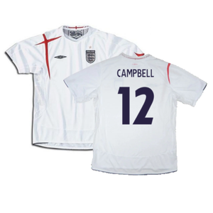 England 2005-2007 Home Shirt (Excellent) (XXL) (Excellent) (CAMPBELL 12)_0