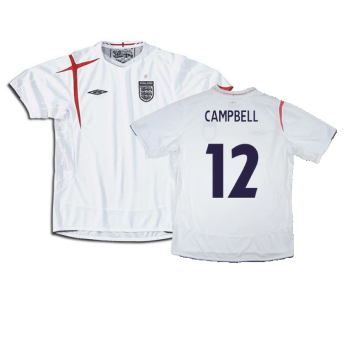 England 2005-2007 Home Shirt (XXL) (Good) (CAMPBELL 12)