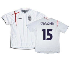 England 2005-2007 Home Shirt (Very Good) (CARRAGHER 15)_0