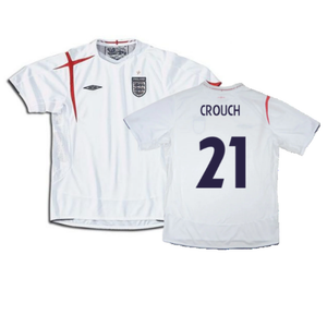 England 2005-2007 Home Shirt (XL) (Excellent) (CROUCH 21)_0