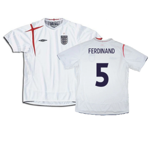 England 2005-2007 Home Shirt (Excellent) (FERDINAND 5)_0