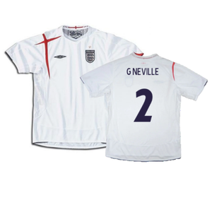 England 2005-2007 Home Shirt (Very Good) (G NEVILLE 2)_0