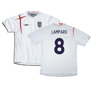 England 2005-2007 Home Shirt (Excellent) (XXL) (Excellent) (LAMPARD 8)_0