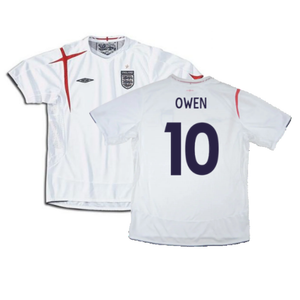 England 2005-2007 Home Shirt (Excellent) (XXL) (Excellent) (OWEN 10)_0