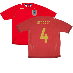 England 2006-08 Away Shirt (Very Good) (GERRARD 4)_0
