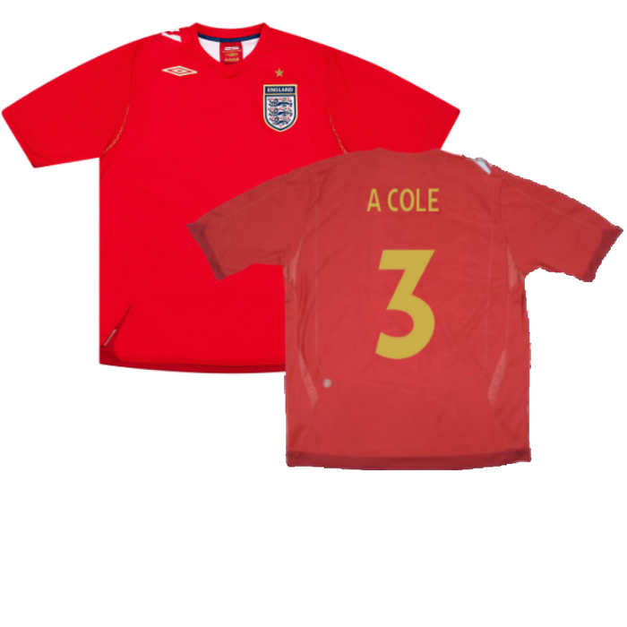 England 2006-08 Away Shirt (Very Good) (A COLE 3)