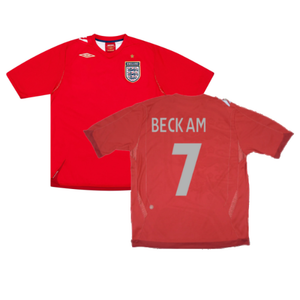 England 2006-08 Away Shirt (L) (BECKHAM 7) (Very Good)_0