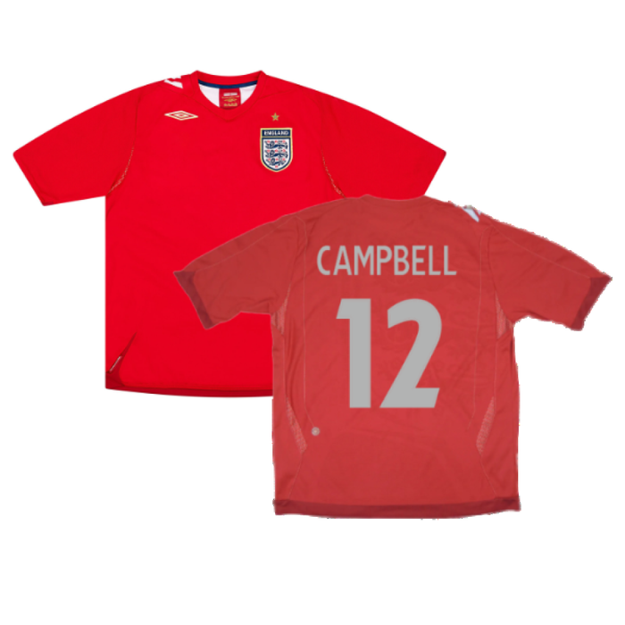 England 2006-08 Away Shirt (M) (Excellent) (CAMPBELL 12)