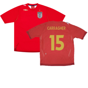 England 2006-08 Away Shirt (L) (Excellent) (CARRAGHER 15)_0