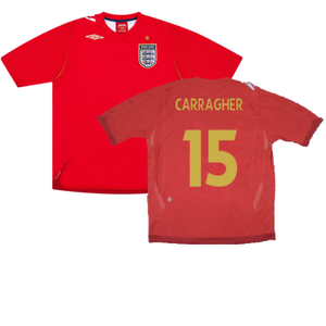 England 2006-08 Away Shirt (L) (Very Good) (CARRAGHER 15)_0