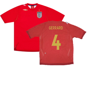 England 2006-08 Away Shirt (L) (Very Good) (GERRARD 4)_0