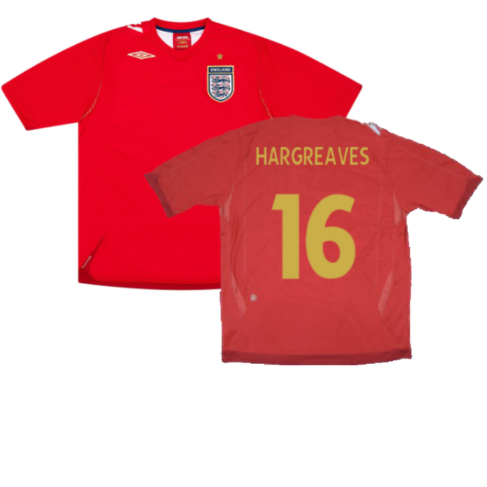 England 2006-08 Away Shirt (XL) (Mint) (HARGREAVES 16)