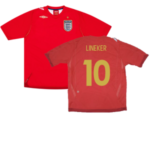 England 2006-08 Away Shirt (L) (Excellent) (LINEKER 10)_0