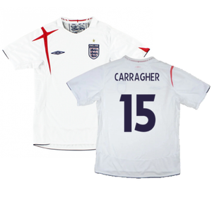 England 2006-08 Home Shirt (XL) (Excellent) (CARRAGHER 15)_0